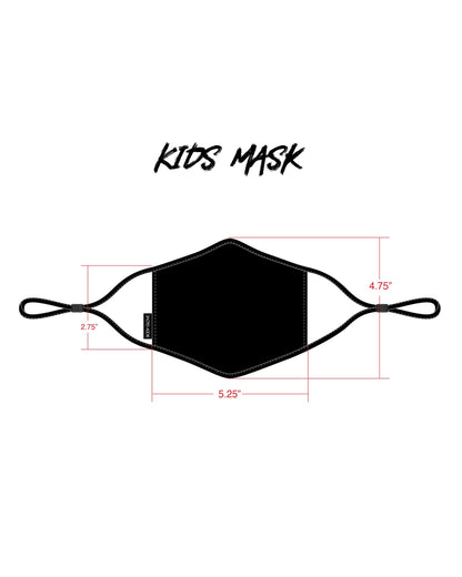 Kids' 3-Piece Face Mask Set - Logo, Make Waves, Surf Print