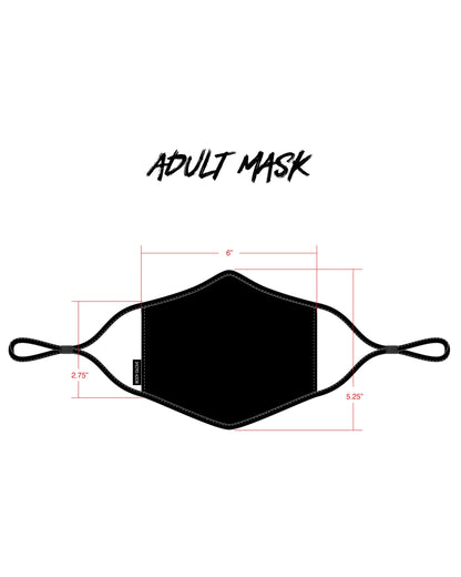Men's 3-Piece Face Mask Set - Abstract, Solid with Logo, Tie Dye